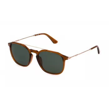 POLICE SPLL76-53D67P Herren Polarized Sonnenbrille Havana Braun 53mm