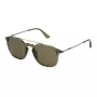 POLICE SPLL76-53G61P Herren Havanna rechteckige Sonnenbrille mit polarisierten grauen Gläsern