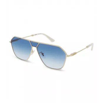 POLICE SPLL89-620300 Herren Pilotensonnenbrille - Glänzend schwarzer Rahmen, rauchgraue Gläser, 62 mm