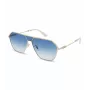 POLICE SPLL89-620300 Herren Pilotensonnenbrille - Glänzend schwarzer Rahmen, rauchgraue Gläser, 62 mm