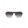 POLICE SPLL89-62300Y Herren Rechteck-Sonnenbrille - Schwarzer Rahmen Graue Gläser 62mm