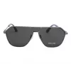 POLICE SPLL89-62509Y Herren eckige Acetat-Sonnenbrille - Schwarzer Rahmen, graue Gläser 62/11/145 mm