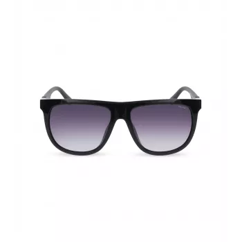 POLICE SPLN33M590Z42 Herren-Sonnenbrille - Schwarzer Acetatrahmen, graue Polycarbonatgläser, UV400-Schutz, 59 mm Glasbreite
