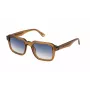 POLICE SPLN36-5206A9 Herren Rechteck-Sonnenbrille - Schwarzer Rahmen, graue Gläser 52mm