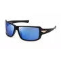 POLICE SPLN37-650Z42 Herren-Sonnenbrille, schwarzer Rahmen, graue Gläser, 65/14/115 mm