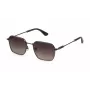 POLICE SPLN41-550568 Herren-Sonnenbrille, rechteckig, schwarzes Gestell, graue Smoke-Gläser, 55mm