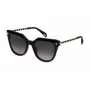 Police SPLN61-540700 Damen-Sonnenbrille Glänzend Schwarz Grau 54mm