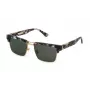 POLICE SPLP25-5507MR Herren-Sonnenbrille - Schwarzer Rahmen, grau verspiegelte Gläser 55/17/145 mm