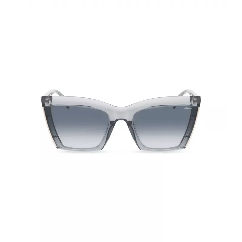 POLICE SPLP44-60098Z Damen-Rechteck-Sonnenbrille - Havana/Braun - 60/21/140 mm