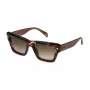 POLICE SPLP48-5202AD Damen-Sonnenbrille, glänzend schwarzes Gestell, graue Gläser, 52mm