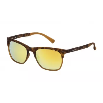POLICE Sonnenbrille SK0445149EG Herren Rechteckiger Acetatrahmen UV400 51mm