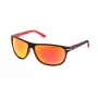 POLICE Unisex S1958M64NVBR Pilot Aviator Sonnenbrille Marineblau/Braun 64mm