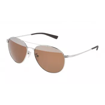 POLICE Unisex S8953V57579X Pilot Aviator Sonnenbrille 57/15/145 mm Schwarz Gunmetal Grau