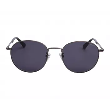 POLICE Unisex SPLD94M530613 Sonnenbrille - Glänzend schwarzer Rahmen, rauchfarbene Gläser, 53/19/140 mm