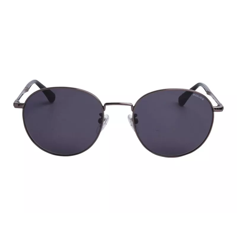 POLICE Unisex SPLD94M530613 Sonnenbrille - Glänzend schwarzer Rahmen, rauchfarbene Gläser, 53/19/140 mm