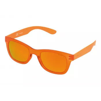 POLICE Unisex Sonnenbrille S194450B55R Blauer Acetatrahmen Grau Verlaufsgläser 50/22/140 mm