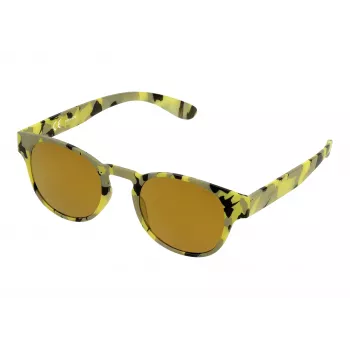 POLICE Unisex Sonnenbrille S194549GE9G Havana Acetat Square Frame Brown Gradient Lens 49/21/140 mm