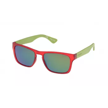 POLICE Unisex Sonnenbrille S198854Z75Y Havana Acetatgestell braune Gläser 54mm