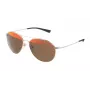 POLICE Unisex Sonnenbrille S8953V570300 Pilot Acetat Schwarz Grau 57mm