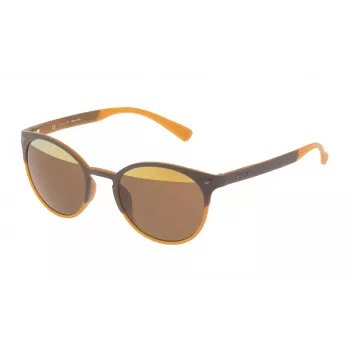 POLICE Unisex Sonnenbrille SPL162V506L2H Havanna Acetat Rahmen Braun Verlaufsgläser 50mm
