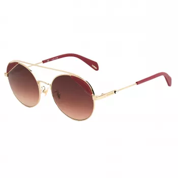 POLICE Woman SPLA9454300Y Rechteckige Sonnenbrille Havana 54mm
