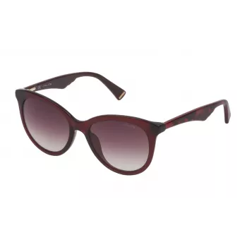 Police Damen Katzenaugen-Sonnenbrille SPL7595207DW Havana Braun Verlauf 52mm