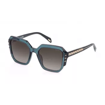 POLICE Damen Geometrische Sonnenbrille SPLR23E5403GE 54-19-140 mm