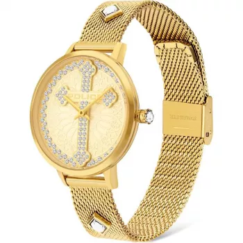 POLICE Damen PL16031MSG22M Raho Quarz Analog Uhr 36mm Edelstahl Mesh Silber