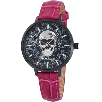 Police Damen-Quarzuhr PL16032MSB-02 36mm Edelstahl-Mesh Schwarz