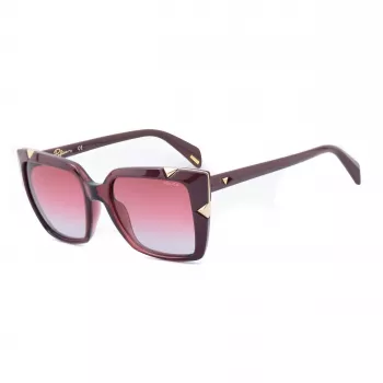 Police Damen SPLA15-5207LN Rechteckige Cat-Eye Sonnenbrille Havana 52/18/140 mm