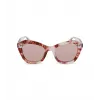 Police Damen-Sonnenbrille SPLL97-520Z02 Rechteckig - Glänzend Schwarz/Grau