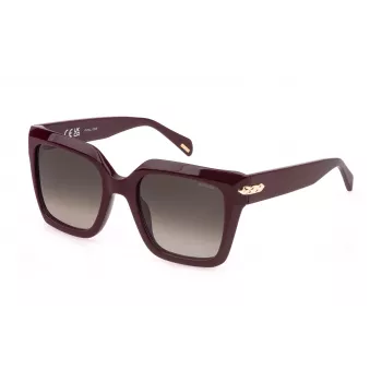 POLICE Damen SPLR26E530AR3 Sonnenbrille – Schwarzes Gestell, Graue Gradient Gläser, UV400 Schutz, 53mm