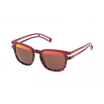 POLICE Damen-Sonnenbrille S1961M51NK5H - Schwarzer Acetatrahmen, graue Gläser, 51 mm