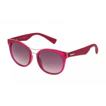 POLICE Damen-Sonnenbrille SPL412529M5X Cat Eye Havana Acetat-Gestell Braune Verlaufsgläser UV400