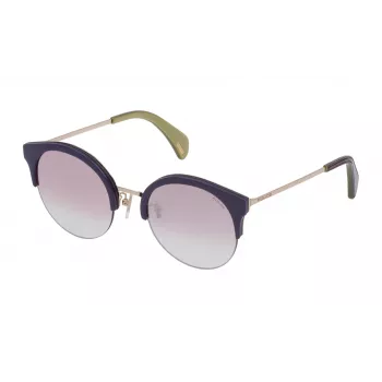 POLICE Damen-Sonnenbrille SPL61561300X - Schwarzer Rahmen, graue Gläser, 61 mm