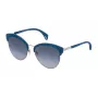 POLICE Damen-Sonnenbrille SPL61956594F - Glänzend schwarzer Rahmen, graue Gläser, UV400-Schutz
