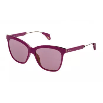 Police Damen-Sonnenbrille SPL62156Z05G Havana Butterfly 56mm