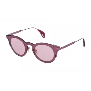 POLICE Damen-Sonnenbrille SPL6244605AA Havana Acetat Braun Verlauf 46mm