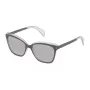 POLICE Damen-Sonnenbrille SPL643567DXX - Geometrischer Acetatrahmen mit UV400-Schutz