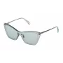 POLICE Damen-Sonnenbrille SPL936990I95 Braun Havana Acetat Geometrischer Rahmen mit Braunen Verlaufsgläsern