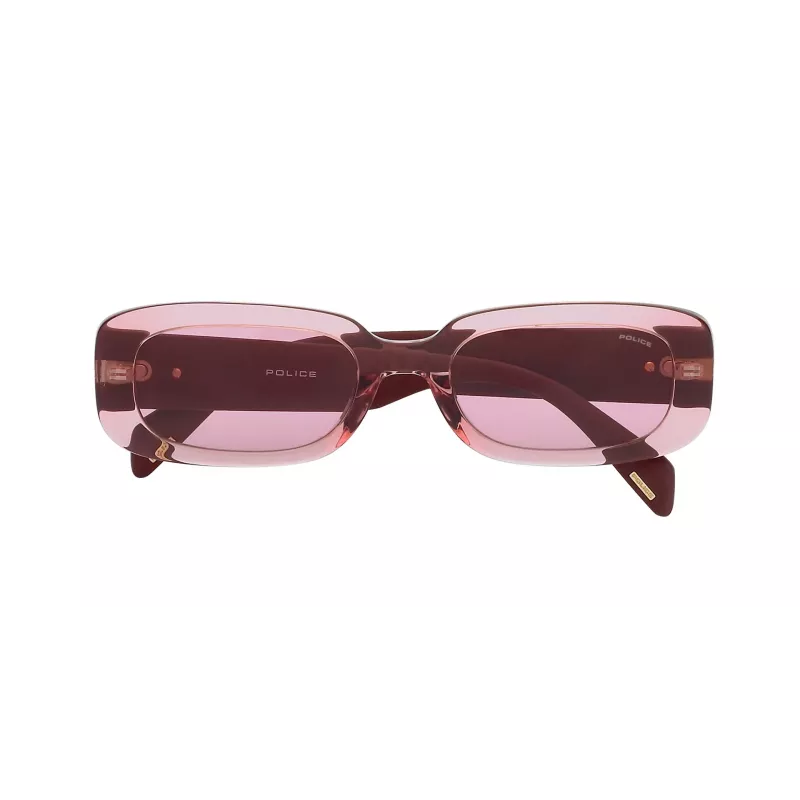 POLICE Damen-Sonnenbrille SPLA17530776 Havanna Acetat braune Gläser 53mm