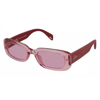 POLICE Damen-Sonnenbrille SPLA17530776 Havanna Acetat braune Gläser 53mm
