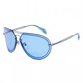 POLICE Damen-Sonnenbrille SPLA9367R70B Havana Braun Acetat-Gestell Braune Polycarbonat-Gläser UV400