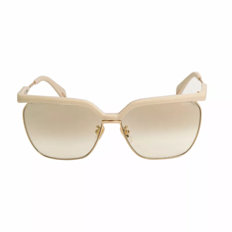 POLICE Damen Sonnenbrille SPLA9662GL4G Havana Acetat Cat Eye Braun Verlauf UV400