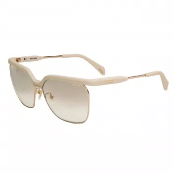 POLICE Damen Sonnenbrille SPLA9662GL4G Havana Acetat Cat Eye Braun Verlauf UV400