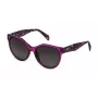 POLICE Damen-Sonnenbrille SPLC22E5809AH Havana Acetat Quadratisch 58mm