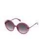 POLICE Damen-Sonnenbrille SPLD36M5407UZ - Eckiges Gestell, Glänzend Schwarz, Rauchgläser, UV400-Schutz