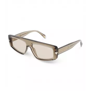 POLICE Damen-Sonnenbrille SPLF33-57092T Havanna-Gestell Verlaufsglas Braun 57mm