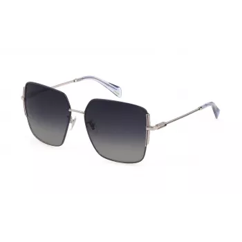 POLICE Damen-Sonnenbrille SPLF34-570E59 Havana/Braun Butterfly Cat-Eye 57mm