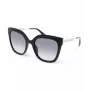 POLICE Damen-Sonnenbrille SPLG19-540700 Schwarzer Acetat-Rechteckrahmen Graue Gläser 54mm
